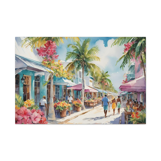 A Caribbean Vibe, Watercolor Painting, 9 of many