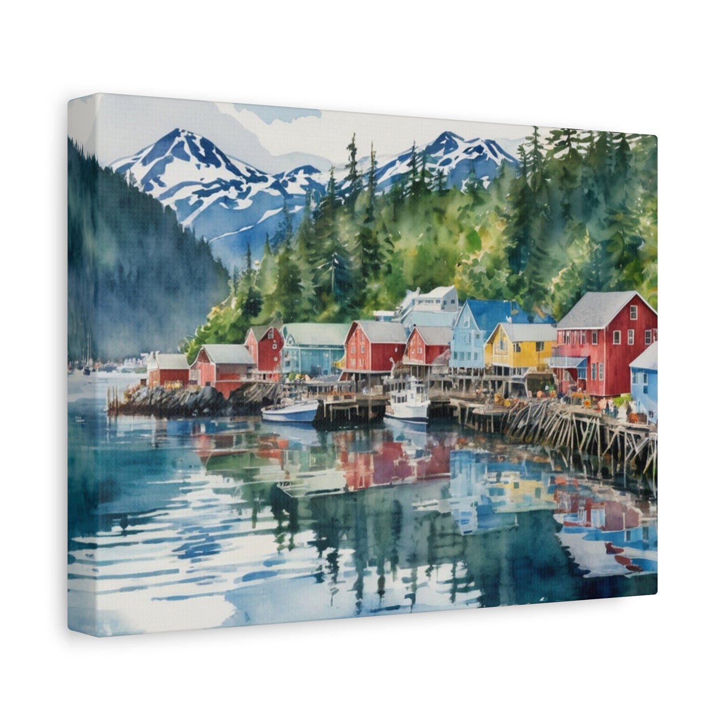 Alaska Coastal Vibe, Canvas Painting, 10 of many