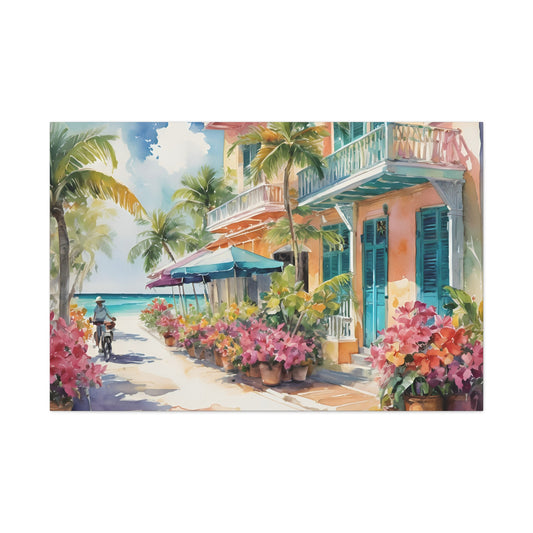 A Caribbean Vibe, Watercolor Painting, 8 of many