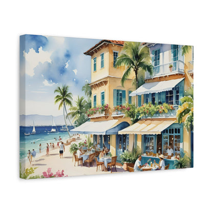 Palm Beach Waterfront, Palm Beach Watercolor Painting, 7 of many