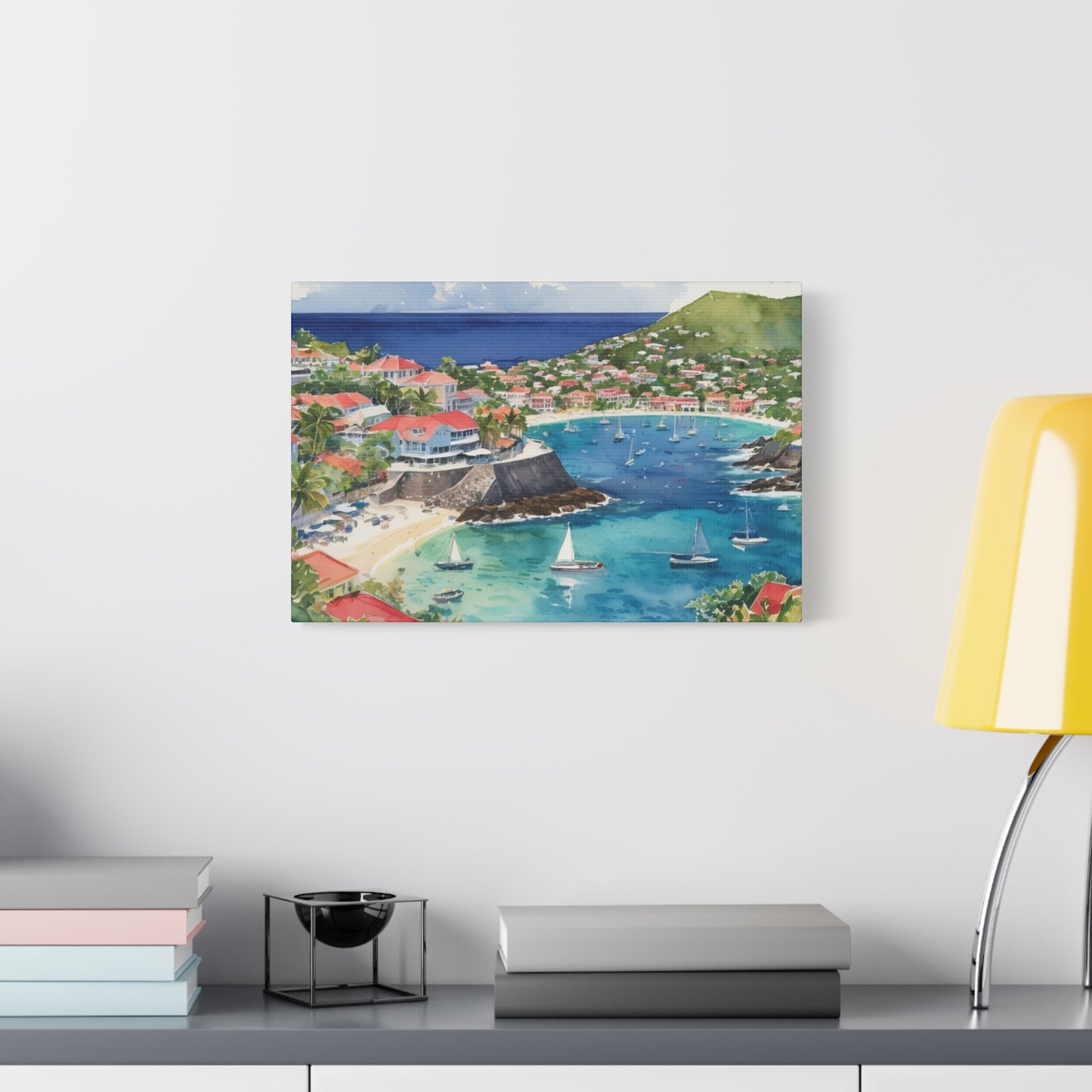 St. Barts Coastal Vibe, Canvas Painting, 9 of many