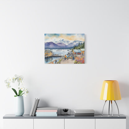 Alaska Coastal Vibe, Canvas Painting, 3 of many