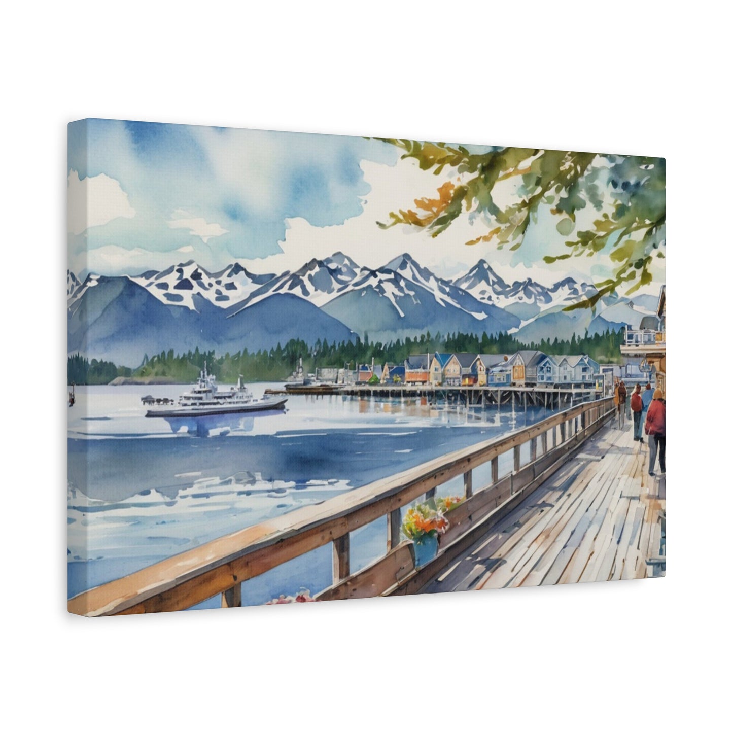 Alaska Coastal Vibe, Canvas Painting, 7 of many