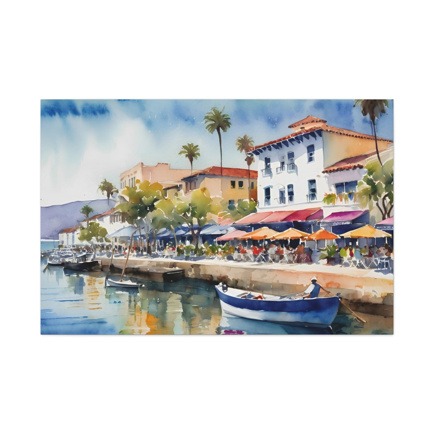 Santa Barbara Waterfront, California Painting, 10 of many