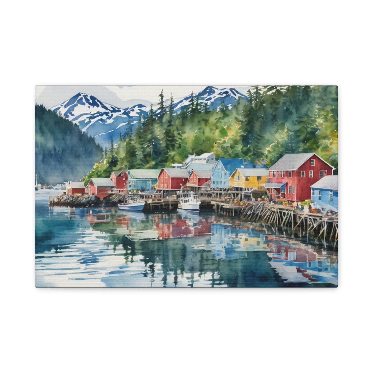 Alaska Coastal Vibe, Canvas Painting, 10 of many