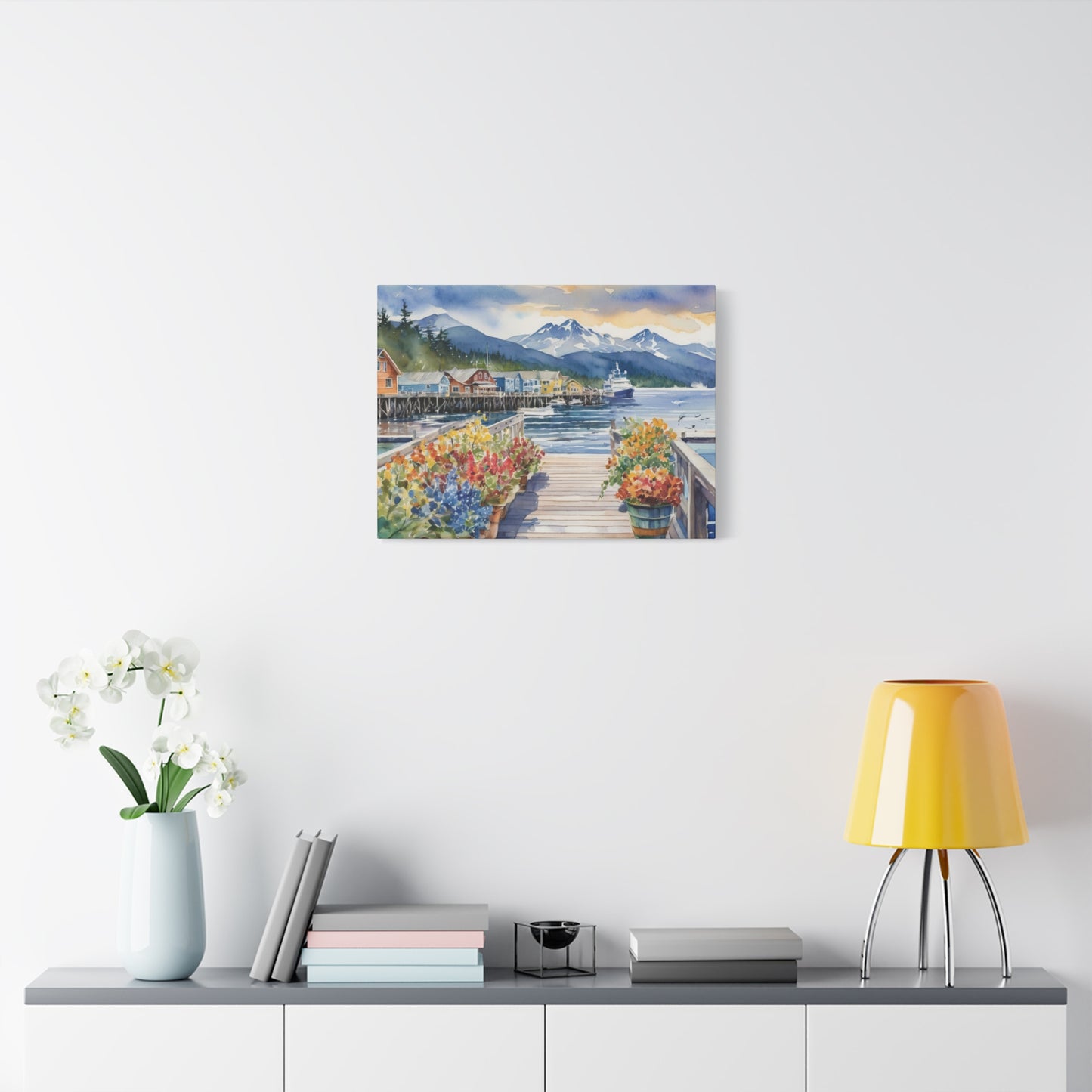 Alaska Coastal Vibe, Canvas Painting, 2 of many