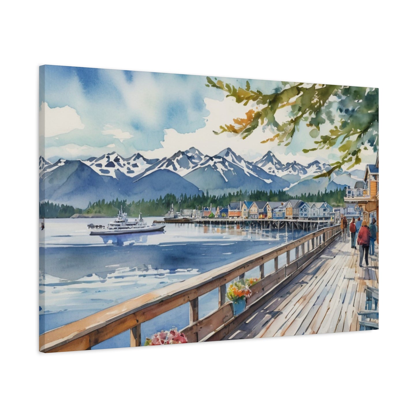 Alaska Coastal Vibe, Canvas Painting, 7 of many