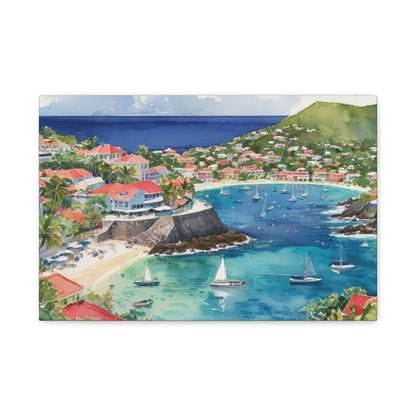 St. Barts Coastal Vibe, Canvas Painting, 9 of many