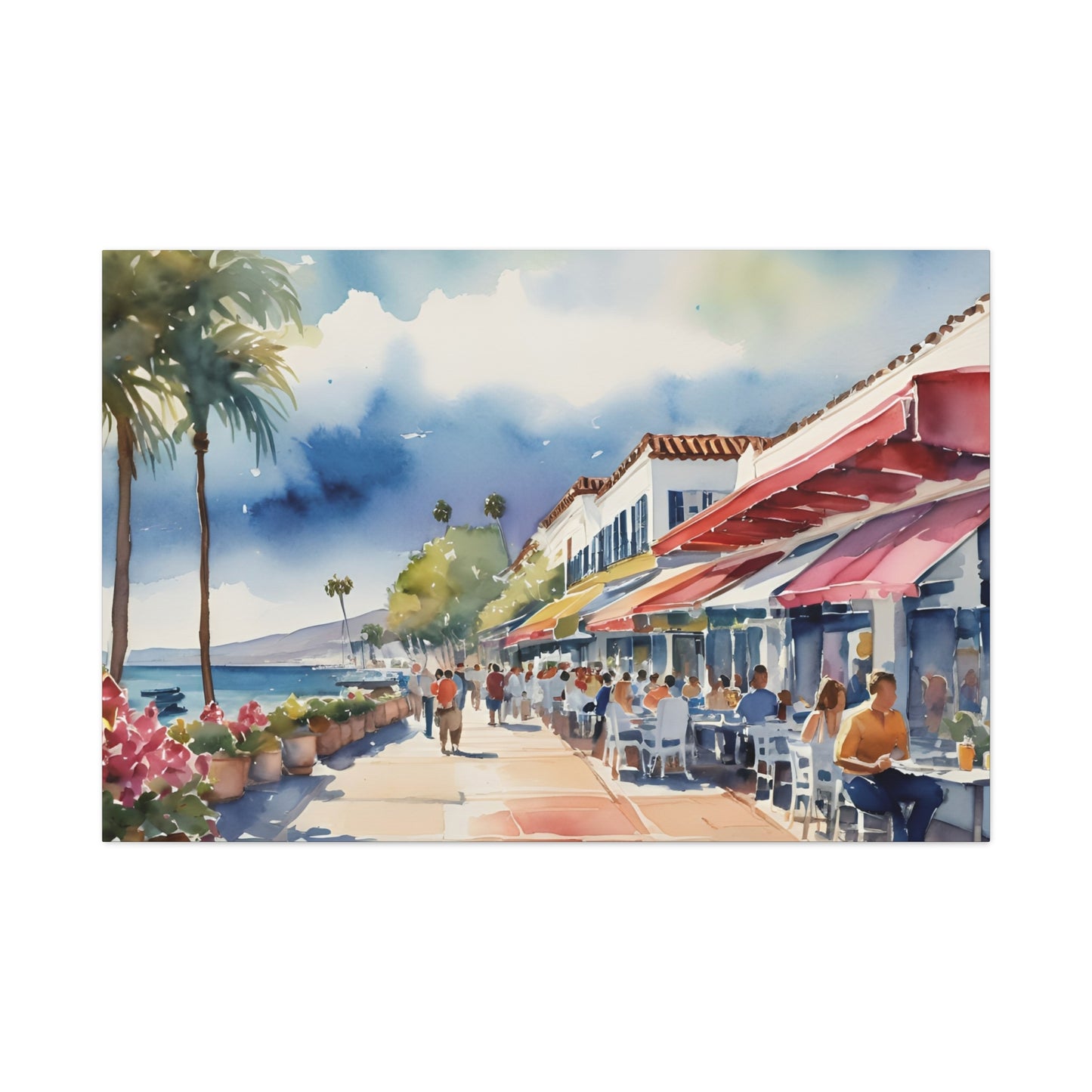 Santa Barbara Waterfront, California Painting, 6 of many