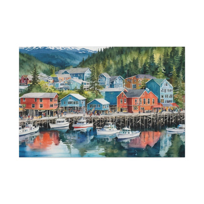 Alaska Coastal Vibe, Canvas Painting, 8 of many