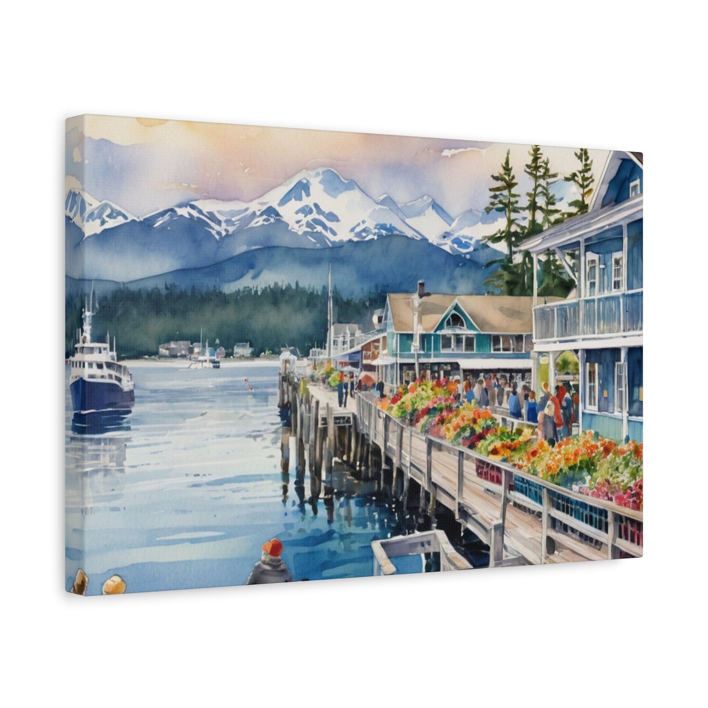 Alaska Coastal Vibe, Canvas Painting, 6 of many