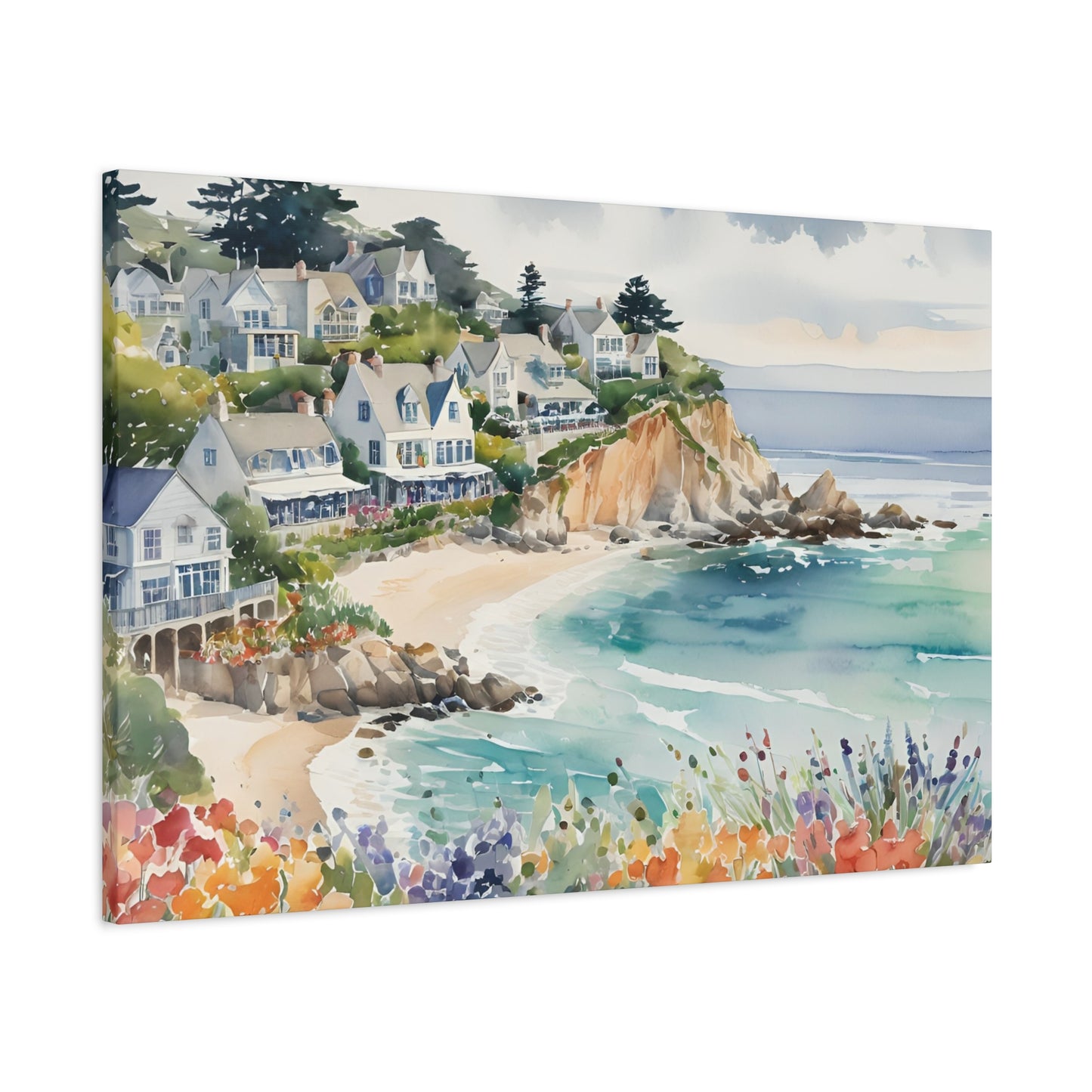 Carmel By The Sea Vibe, Watercolor Painting, 4 of many