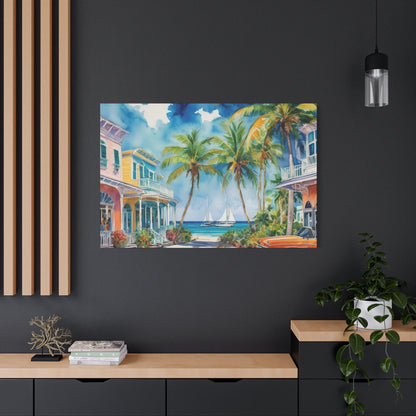 Key West Vibe, Coastal Canvas Painting, 5 of many