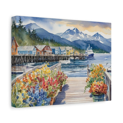 Alaska Coastal Vibe, Canvas Painting, 2 of many