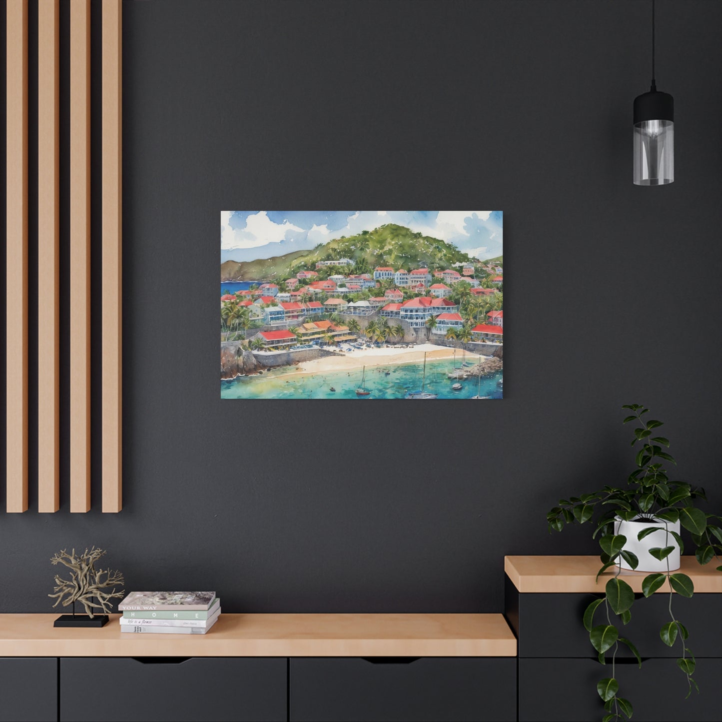 St. Barts Coastal Vibe, Canvas Painting, 7 of many