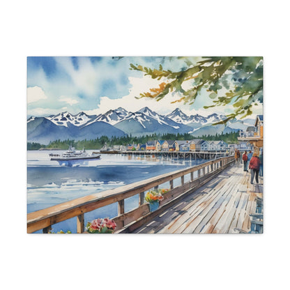 Alaska Coastal Vibe, Canvas Painting, 7 of many