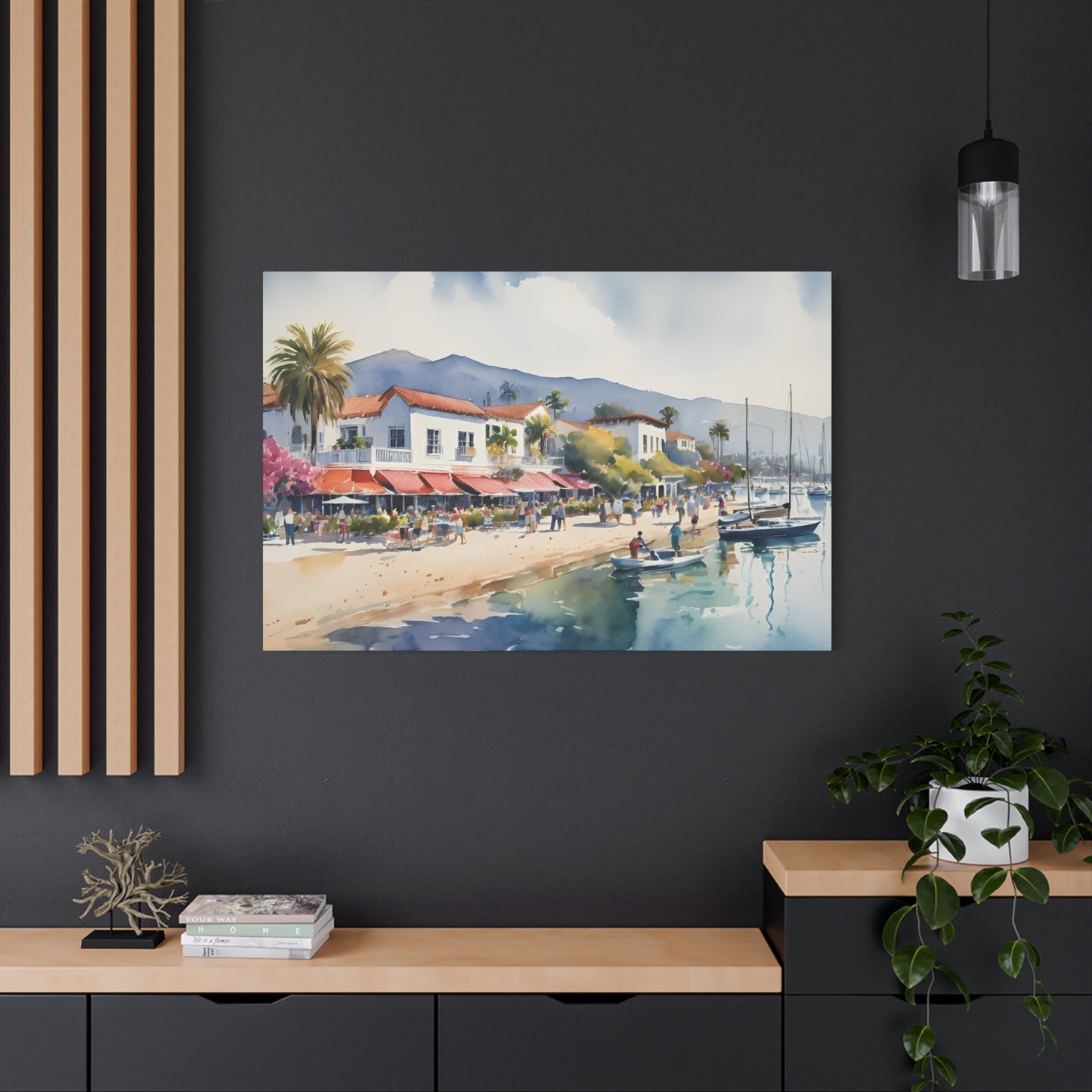 Santa Barbara Waterfront, California Painting, 8 of many