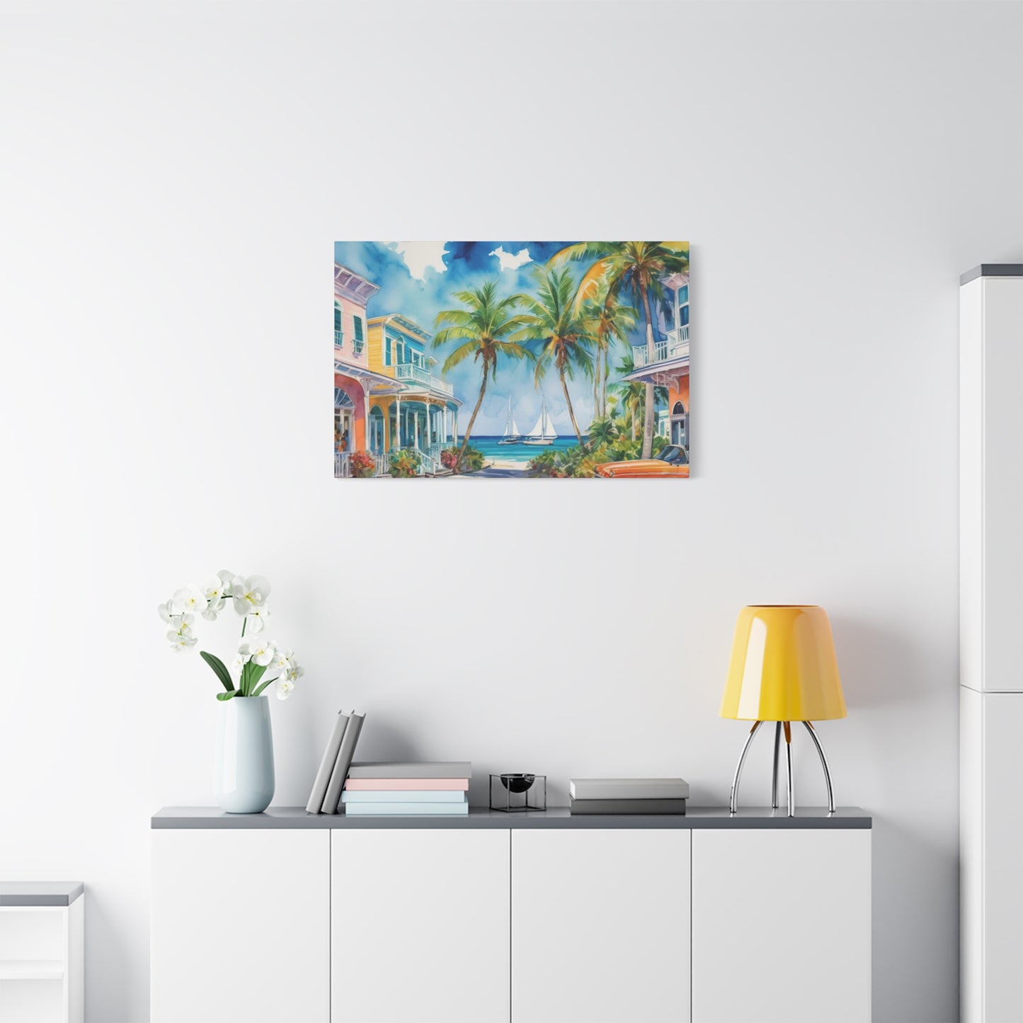 Key West Vibe, Coastal Canvas Painting, 5 of many