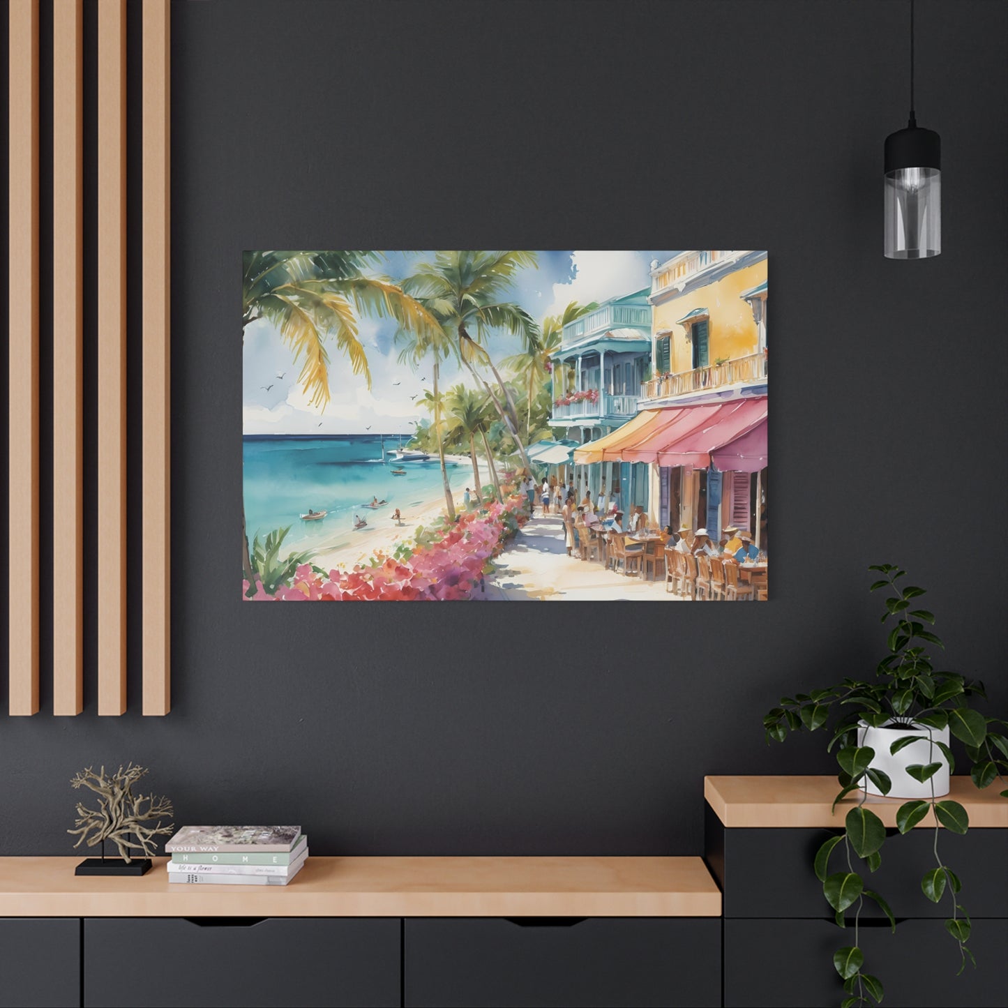 A Caribbean Vibe, Watercolor Painting, 5 of many