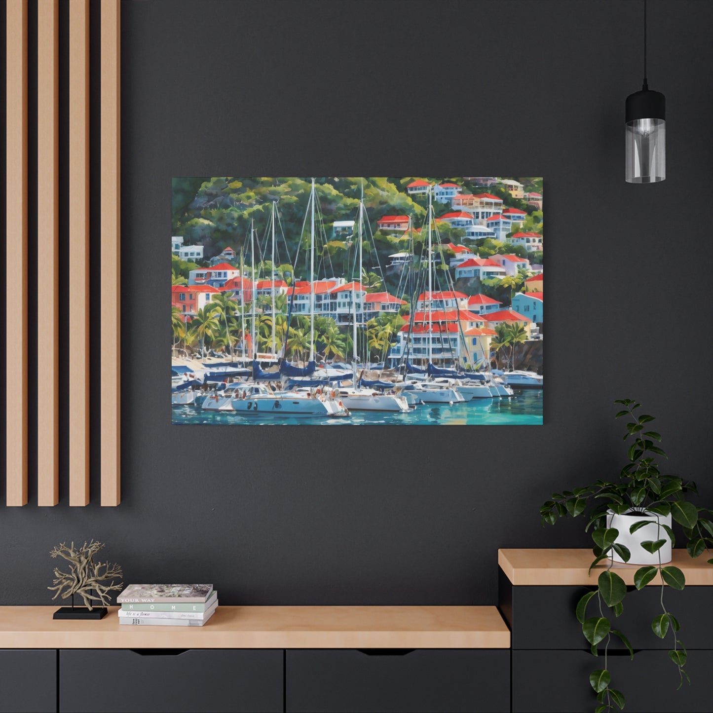 St. Barts Coastal Vibe, Canvas Painting, 2 of many