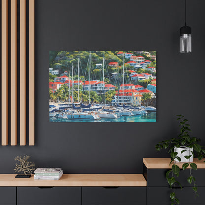 St. Barts Coastal Vibe, Canvas Painting, 2 of many