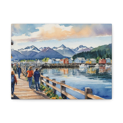 Alaska Coastal Vibe, Canvas Painting, 4 of many