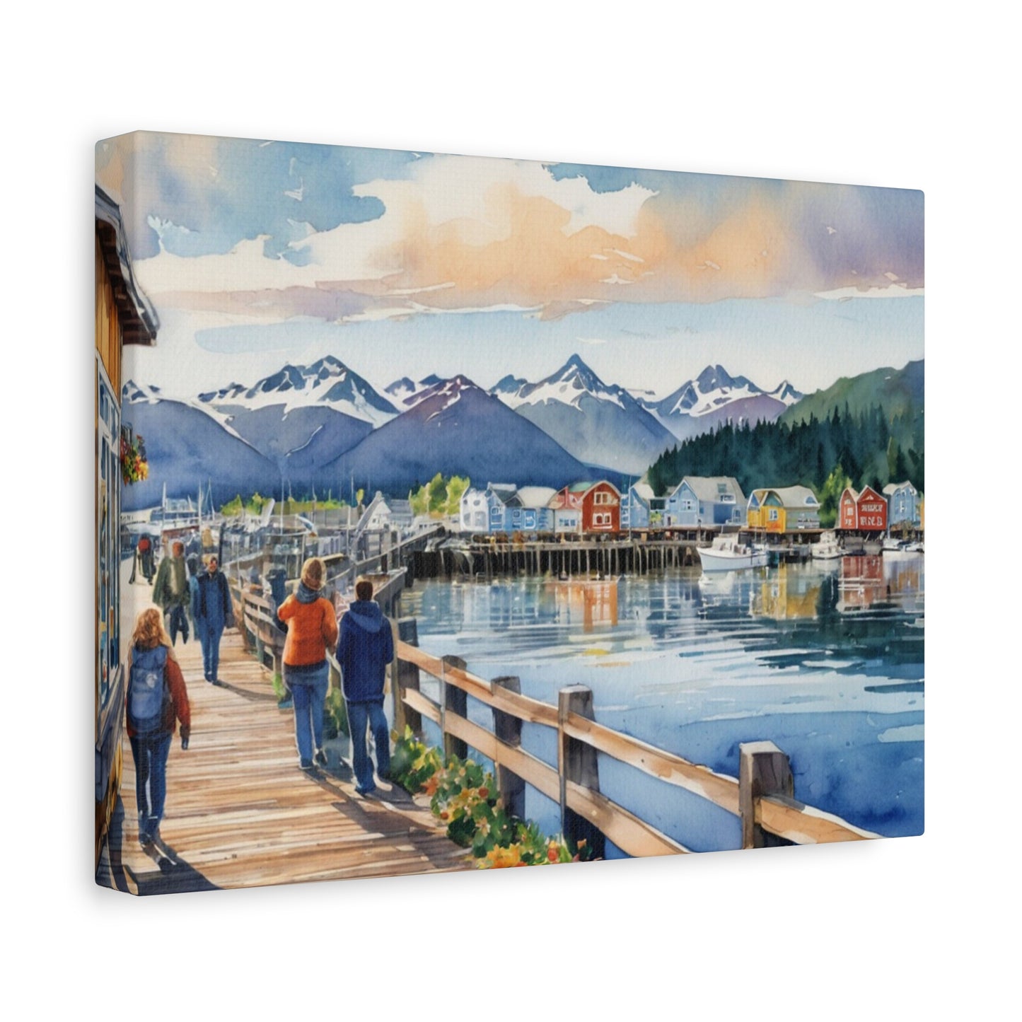 Alaska Coastal Vibe, Canvas Painting, 4 of many