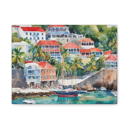 St. Barts Coastal Vibe, Canvas Painting, 10 of many