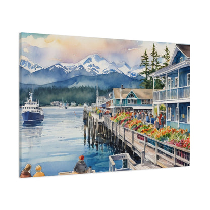 Alaska Coastal Vibe, Canvas Painting, 6 of many