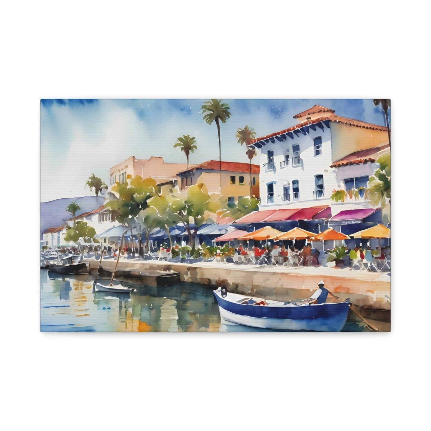 Santa Barbara Waterfront, California Painting, 10 of many