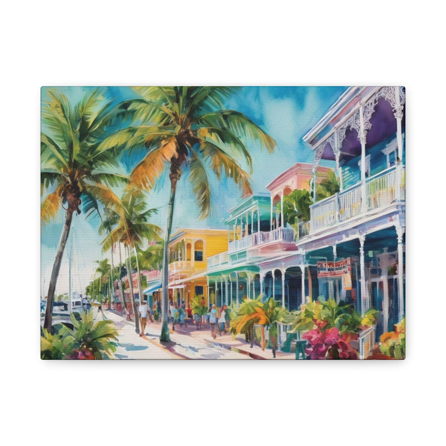 Key West Vibe, Coastal Canvas Painting, 4 of many