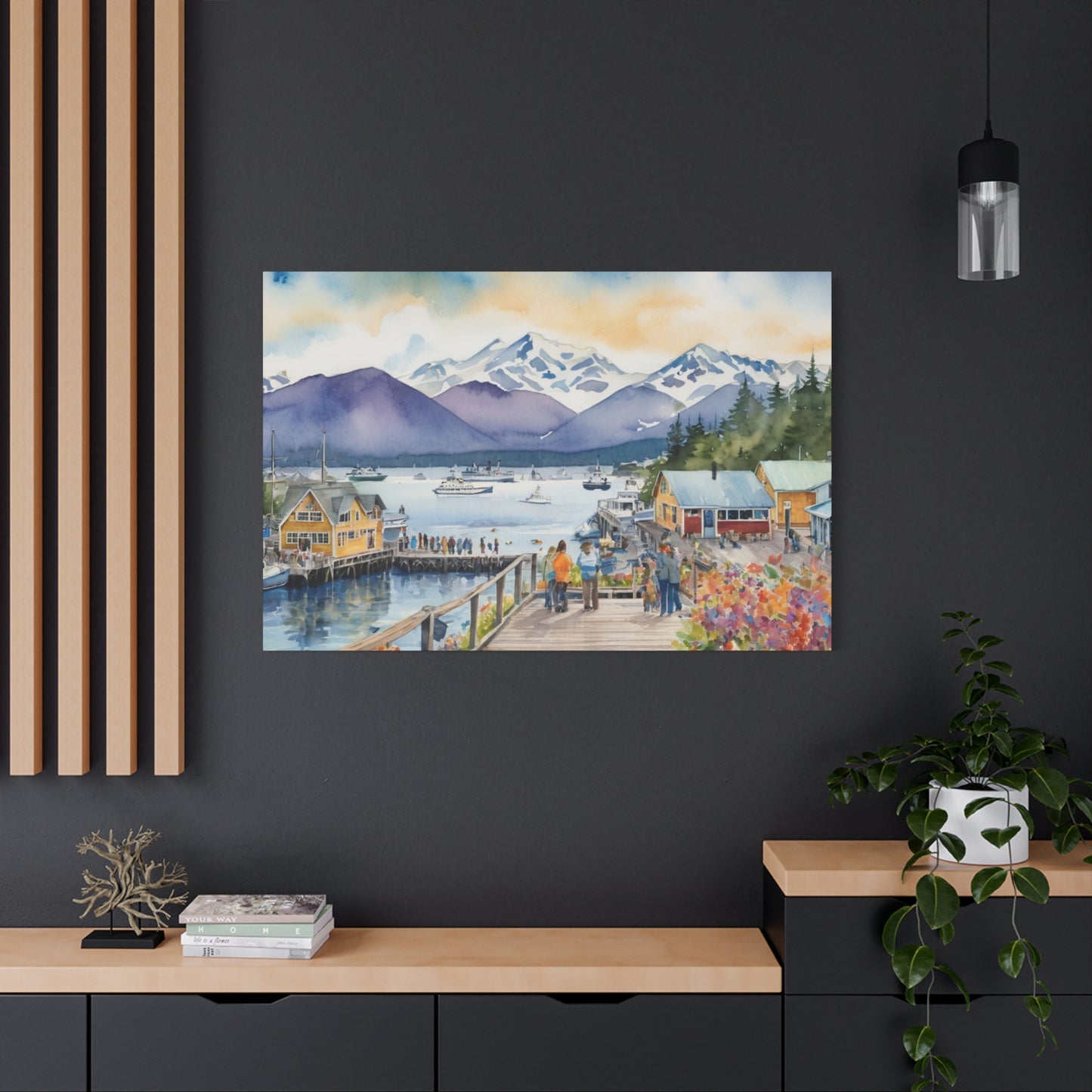 Alaska Coastal Vibe, Canvas Painting, 3 of many