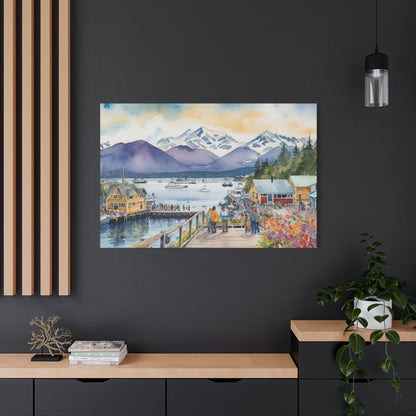 Alaska Coastal Vibe, Canvas Painting, 3 of many