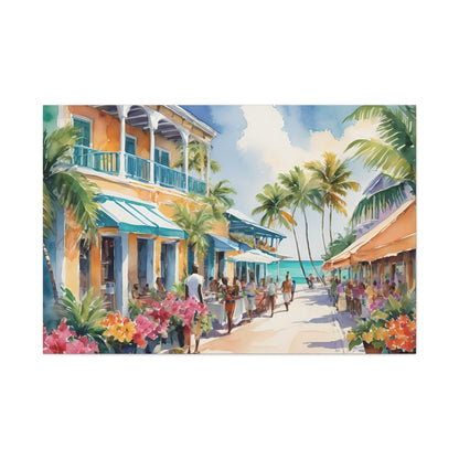 A Caribbean Vibe, Watercolor Painting, 6 of many