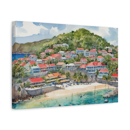 St. Barts Coastal Vibe, Canvas Painting, 7 of many