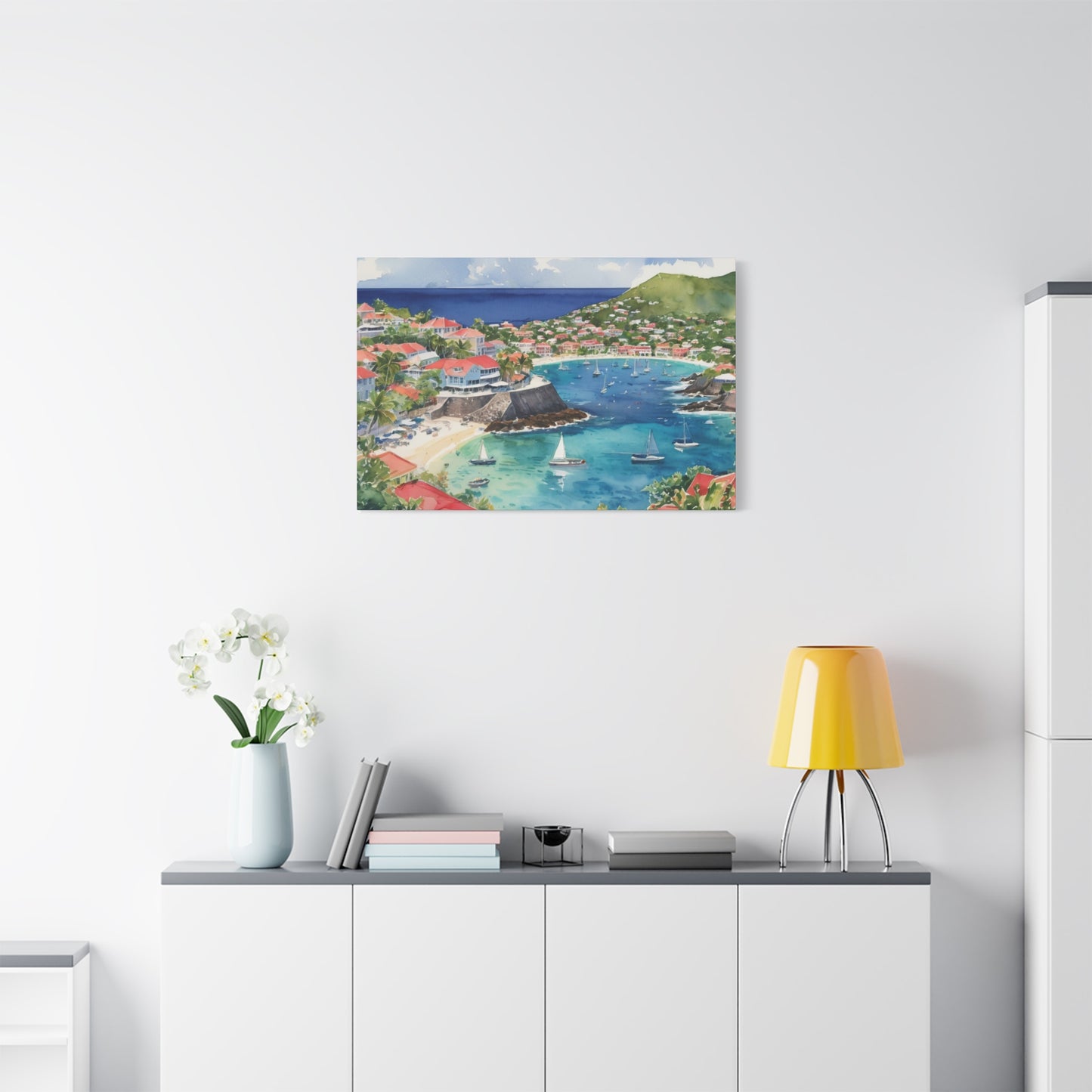 St. Barts Coastal Vibe, Canvas Painting, 9 of many