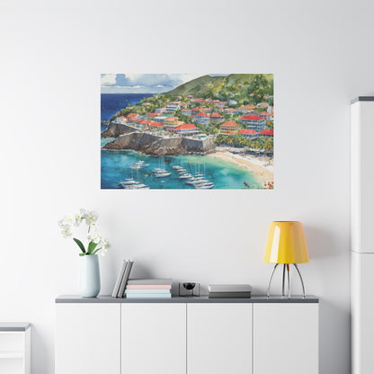 St. Barts Coastal Vibe, Canvas Painting, 6 of many