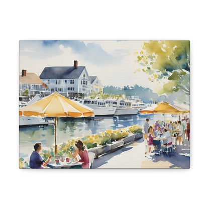 Hamptons Waterfront, Hamptons Watercolor Painting, 9 of many