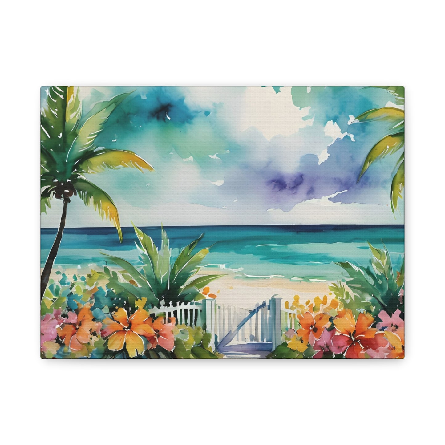 Key West Ocean Gate, Key West Watercolor Painting, 8 of many