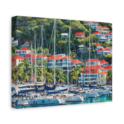 St. Barts Coastal Vibe, Canvas Painting, 2 of many