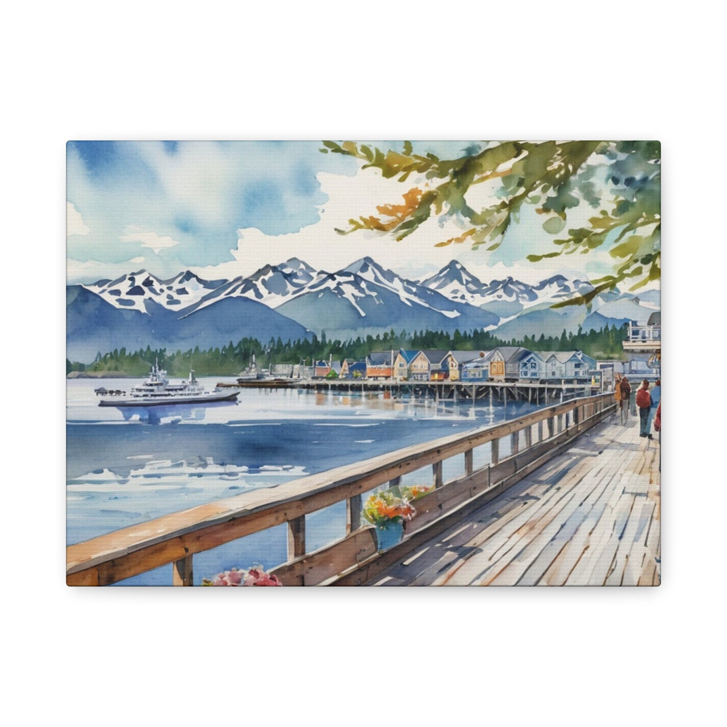 Alaska Coastal Vibe, Canvas Painting, 7 of many