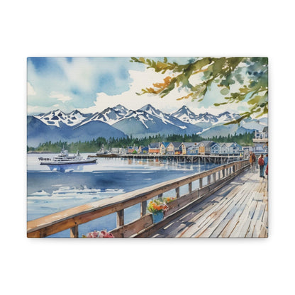 Alaska Coastal Vibe, Canvas Painting, 7 of many