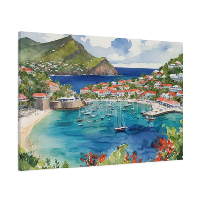 St. Barts Coastal Vibe, Canvas Painting, 8 of many