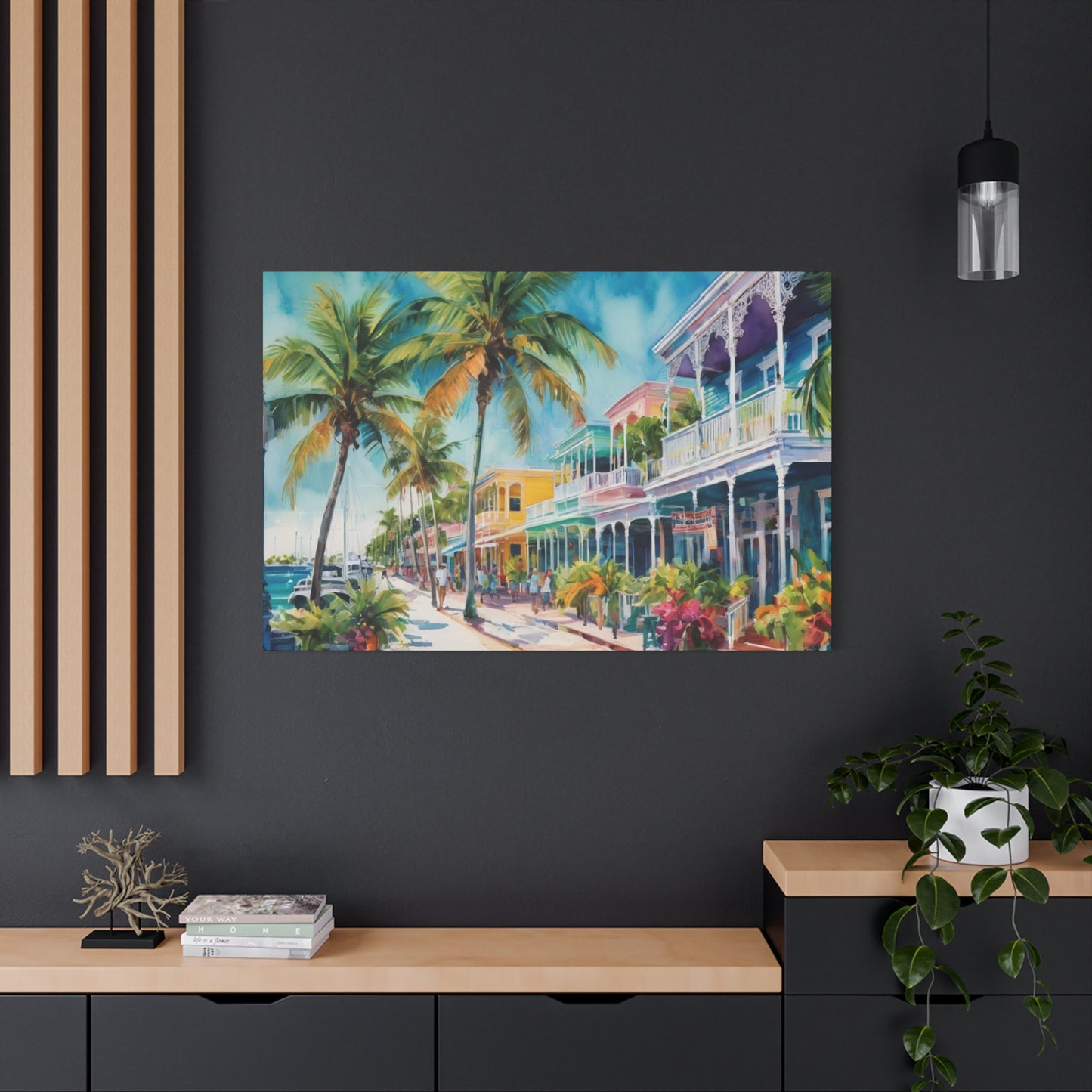 Key West Vibe, Coastal Canvas Painting, 4 of many