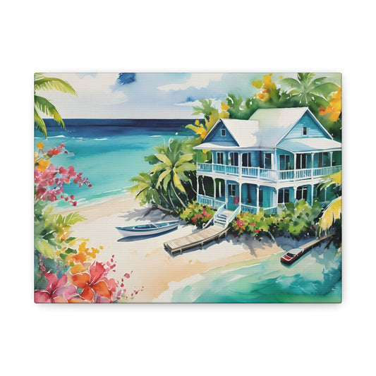 Key West Cottage, Key West Watercolor Painting, 7 of many