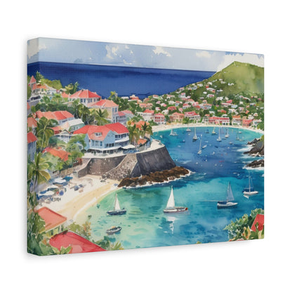 St. Barts Coastal Vibe, Canvas Painting, 9 of many