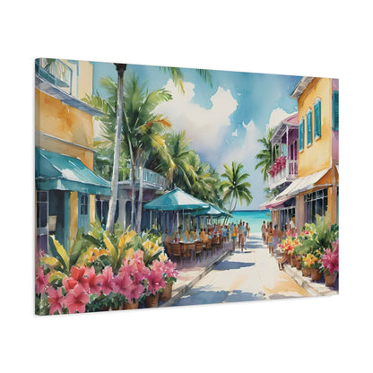 A Caribbean Vibe, Watercolor Painting, 1 of many