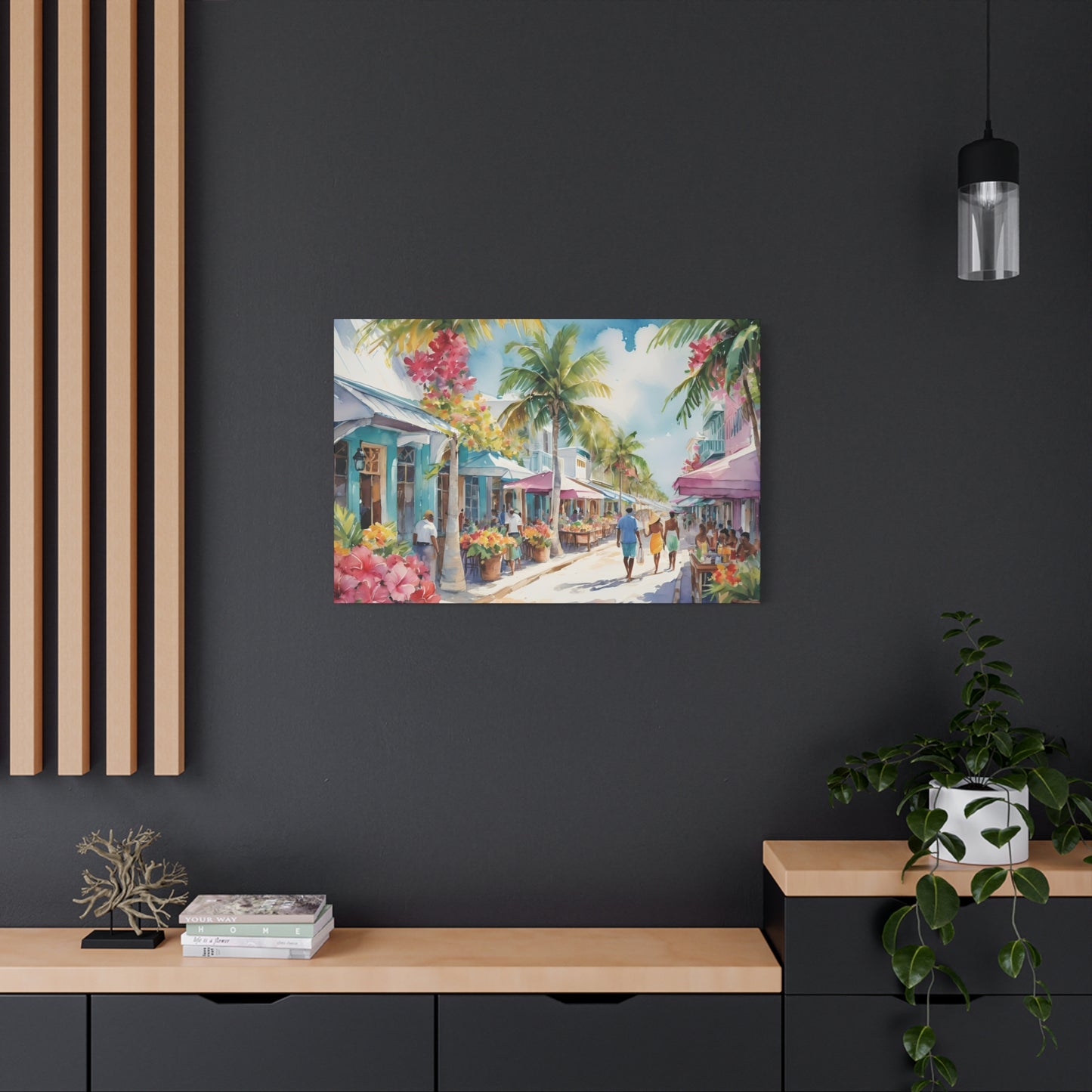 A Caribbean Vibe, Watercolor Painting, 9 of many