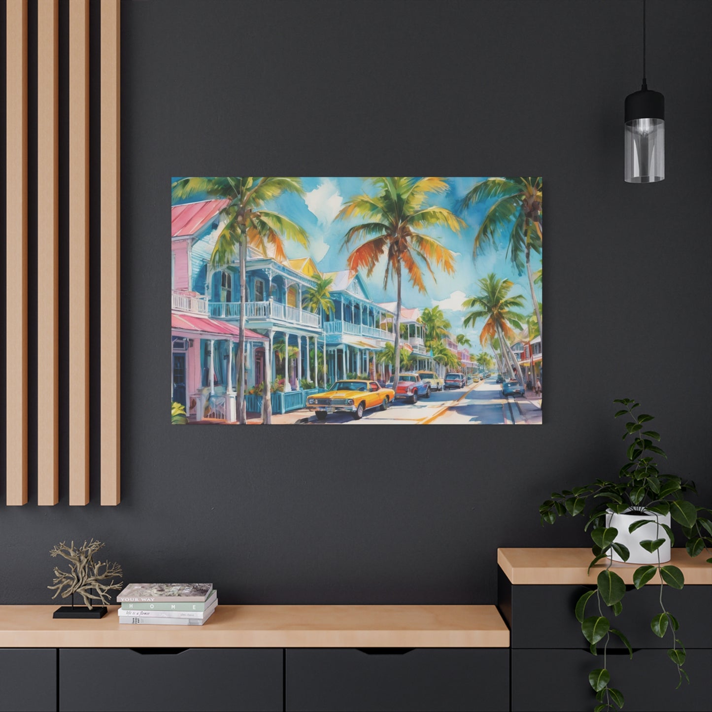 Key West Vibe, Coastal Canvas Painting, 2 of many