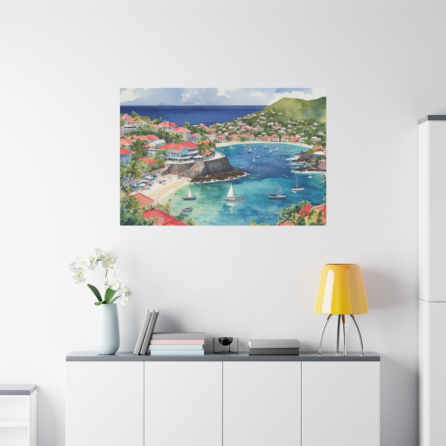 St. Barts Coastal Vibe, Canvas Painting, 9 of many